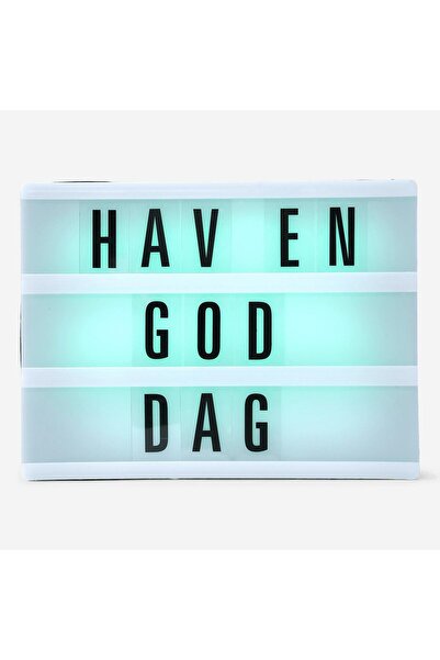 Flying Tiger Copenhagen Işıklı Mesaj Veren A5 Kutu