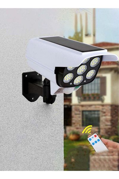 Generic Surveillance Camera-Style Solar-Powered Light