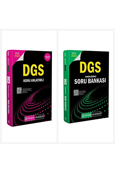 Pegem Akademi Yayıncılık Pegem 2026 DGS Çözümlü Soru Bankası ve Konu Anlatıml...