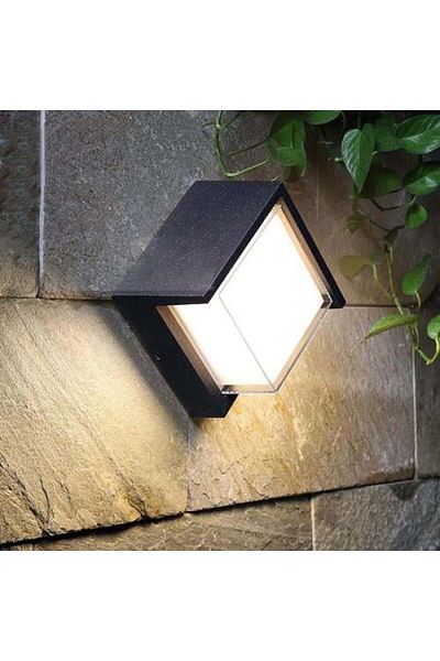 ELECTROPOWER External LED Wall Light - 20cm x 17cm, Yellow Light, 18W