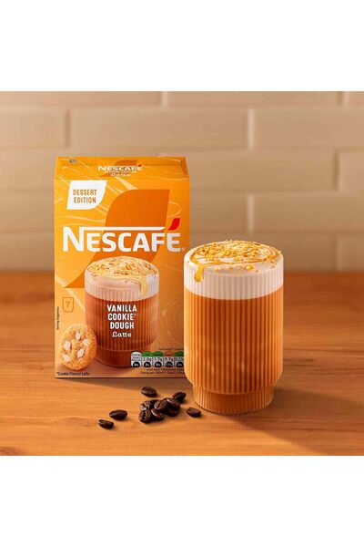 Nescafe Nescafe Latte Vanilla Cookies Dough 7 Sachets x 19.5g, 100%