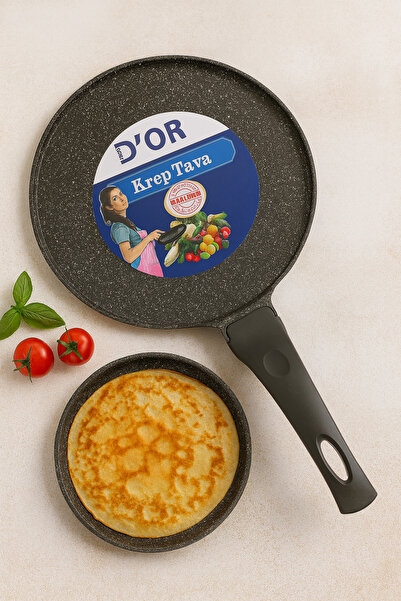 Chef Dior Chef Door 26 cm Granite Cast Crepe Pan – Non-Stick Surface, Ergonomic Handle