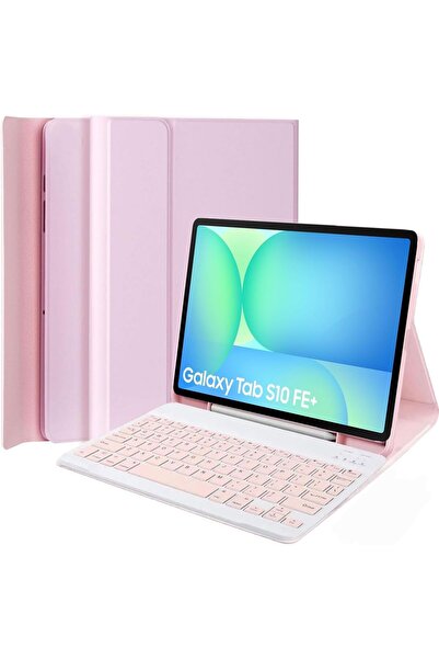 Fogy Galaxy Tab S10 FE+ Plus 13.1 inç 2025 İle Uyumlu Bluetooth Türkçe Q Klavyeli Kılıfı(Tablet Değildir)