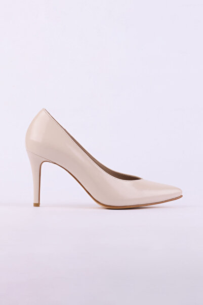 Anora Hakiki Deri Rugan Topuklu Kadın Ayakkabısı 25HSY112