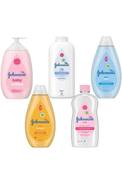 Johnson's مجموعة جونسون المثالية لحمام الأطفال (5 منتجات)