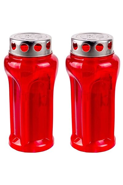 divendi-ro Set de 2 lumânări decorative, din parafină, capac metalic argintiu...