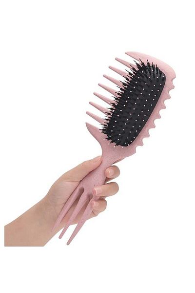 Best Ladies Generic Fluffy Curl Defining Brush - Curl Brush for Curly Hair Wet, Elastic Hair Styling Comb