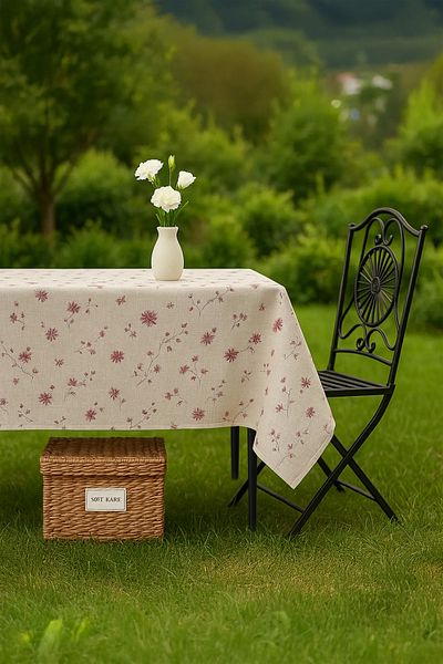 EvRossa Modern Patterned Pvc Fiber Table Cloth – Wipeable, Durable