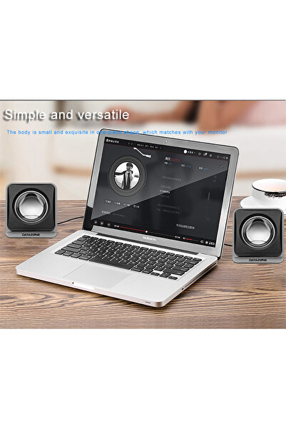 Datazone مكبرات صوت الكمبيوتر DZ‑V410 USB 2.0 - توصيل وتشغيل، مقبس 3.5 مم، جهير عميق