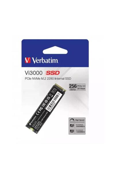Verbatim SSD Vi 3000, 256GB, PCIe Gen.3 NVMe, M.2