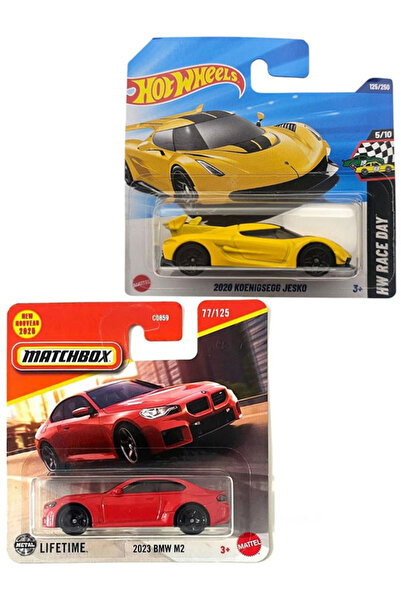 HOT WHEELS 2 Araç Set - 2023 Bmw M2 & Hot Wheels 2020 Koenigsegg Jesko (1/64)