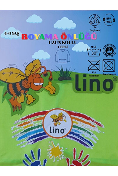 Lino 4-6 Yaş Boyama Önlüğü(Su Geçirmez)