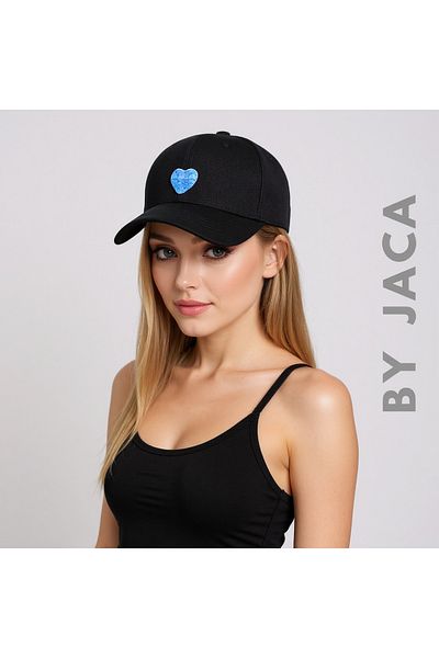 JACA Design Figure Embroidered Diameter Hat
