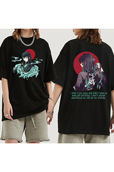 GALASHOP Japon animesi Demon Slayer Tokito Muichirou, modaya uygun yazlık tişört