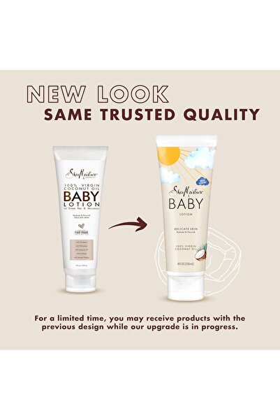 Shea Moisture Baby Lotion Coconut Oil for Baby Skin 100% Virgin Coconut Oil Clear Skin Moisturizer 8
