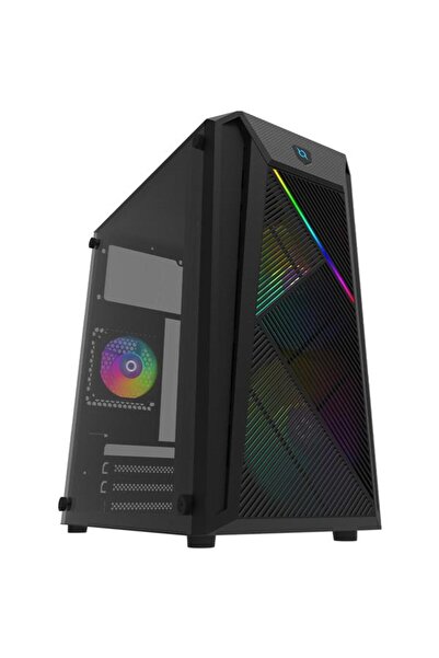 AQIRYS Carcasa Bellatrix Pro, Mini Tower, Tempered glass (Black)