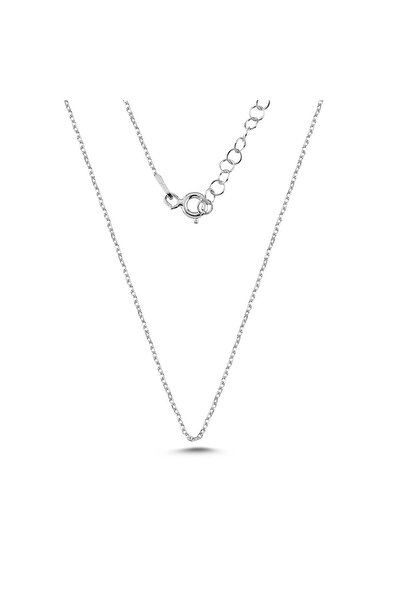 Nereze 925 Ayar Gümüş 30 Forse Kalınlık 45 Cm Düz Model Zincir