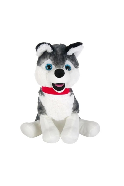 divendi-ro Cățeluș Husky, de Plus, poliester, 37x37x45 cm, 3 ani+