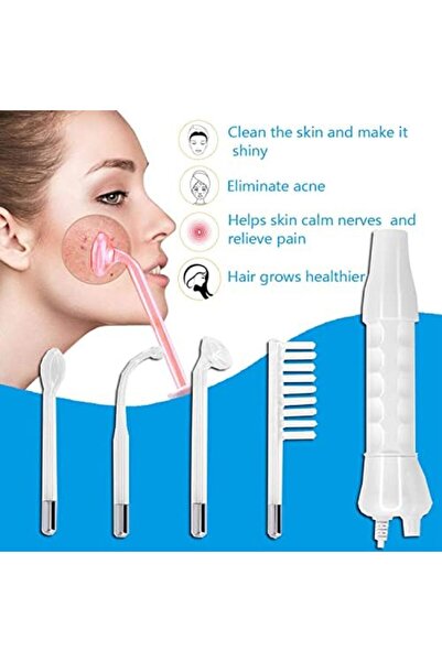 Hope Handheld Red Light Electrotherapy High Frequency Facial Machine, 4 in 1