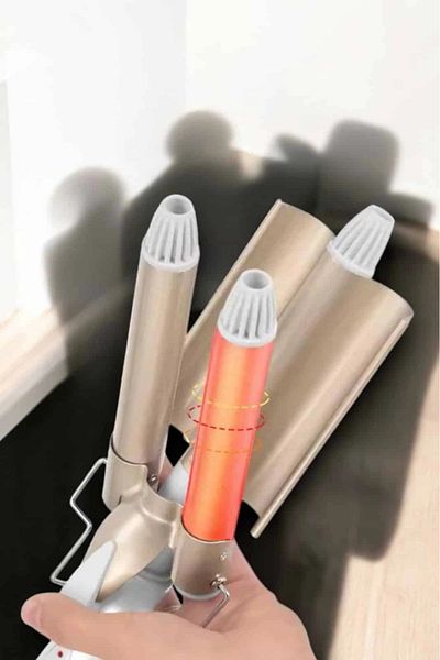 Kanonik Education Wag Tongs Negative Ion Technology Heat Adjustable Curling Iron