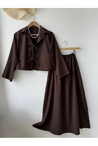 MODA MODAPERLA GOFRE İKİ BAĞLAMALI TAKIM