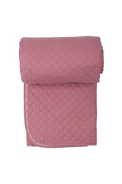divendi-ro Bedspread for double bed, 2-sided, checkered pattern, 220x240cm, Grey, Polyester