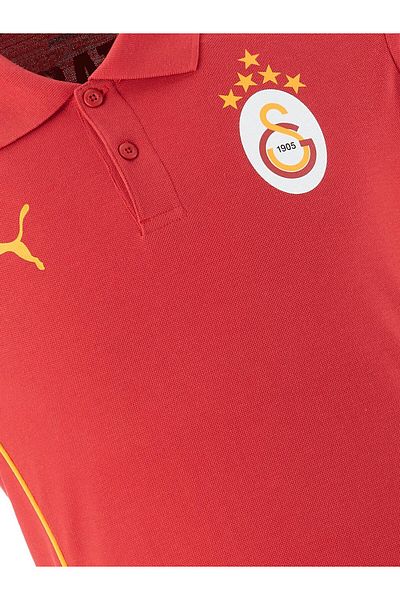 Galatasaray Licensed Puma Red 5 Star Polo T-Shirt