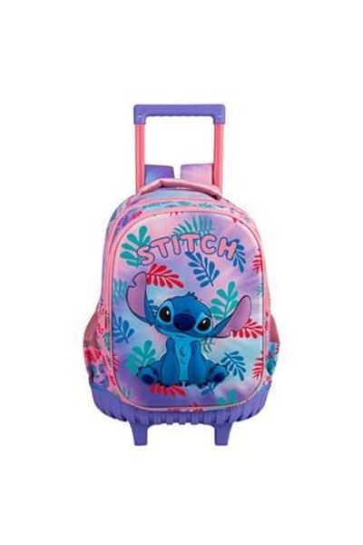 Rovitech Ghiozdan - Troller Scoala Lila Somon 3D Stitch