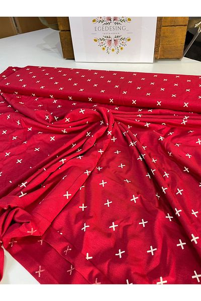 EGE DESIGN Single Jersey Lyc Combed Printed