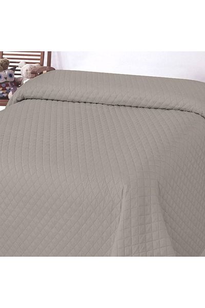 divendi-ro Duvet cover for double bed, two-sided, checkered pattern, 220x240cm, brown