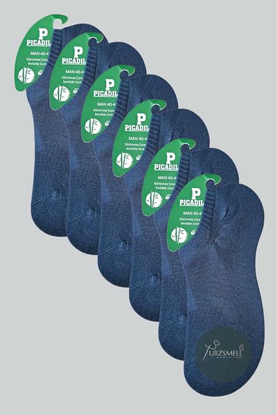 urzsmell Bamboo Sneaker Casual Invisible Socks Comfortable Flexible Pack of 6