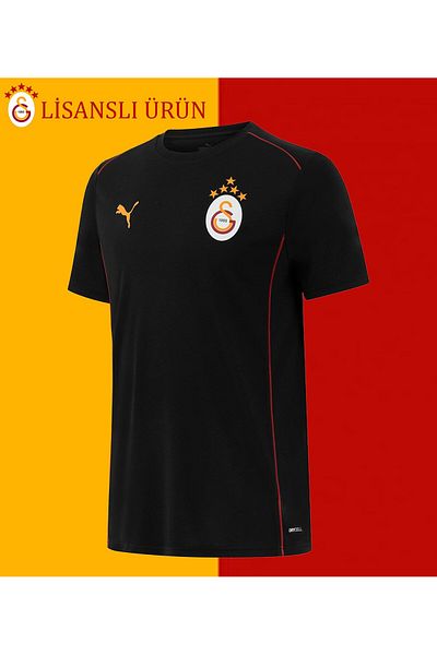 Galatasaray Licensed Black Puma 5 Star a Team T-Shirt