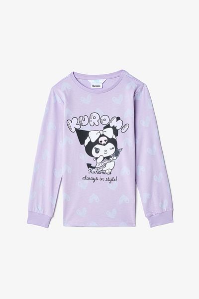 Penti Lilac Girl's Kuromi Long Sleeve Pajamas Set