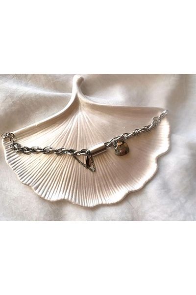 DEFORA Silver Women's Heart Steel Bracelet