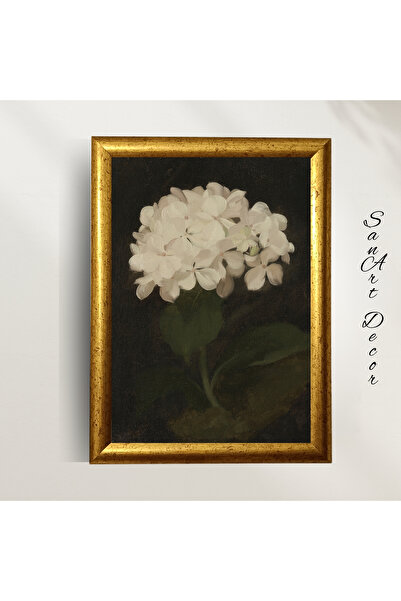 Sanart Vintage Çerçeveli Tablo, 3 Parça Çerçeveli Tablo, Çerçeveli Yağlı Boya Baskı Tablo Seti, Retro Tablo