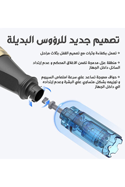 Mr Pin Original Dermapen Mr.Pin A8S Plus - Wireless with 22 Pieces Replacement Cartridges in Different Size