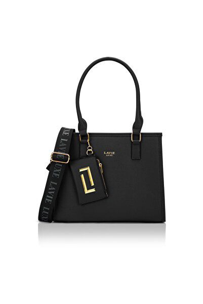 Lavie Luxe حقيبة ساتشيل Duo Quad متوسطة الحجم (أسود)