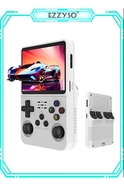 GULF GALLERY R36S Retro Game Console Handheld 3.5'' IPS Screen Support Game B...