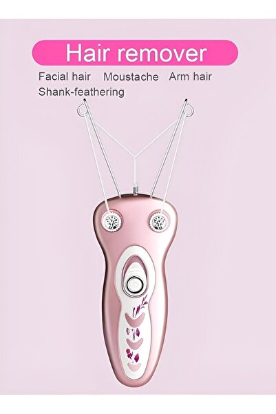 Hope Facial Hair Epilator for Women, Electric Cotton Thread Removal, Pink, for Face, Chin, Upper Lip, Arm