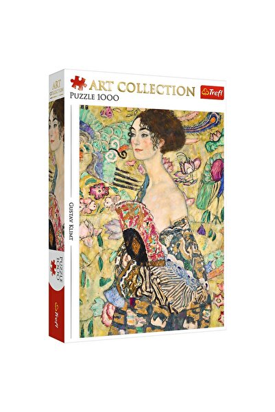 Trefl PUZZLE 1000 ART COLLECTION GUSTAV KLIMT DOAMNA CU EVANTAI