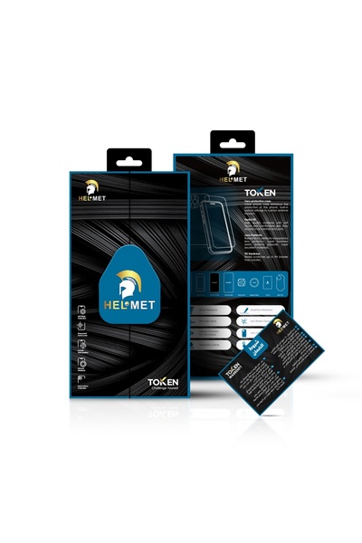 Helmet بكج حماية شامل - كفر شفاف، طبقتين حماية شاشة، حماية خلفية، متوافق مع م...