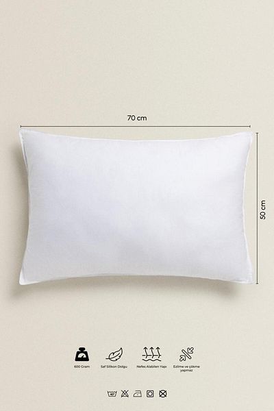 Perotti 10' Micro Silicone Pillow 50X70Cm (600 Grams)