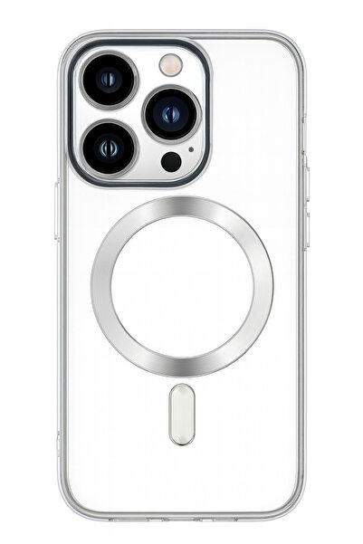 OEM Magsafe electroplating case for Iphone 15 Pro Max, silver