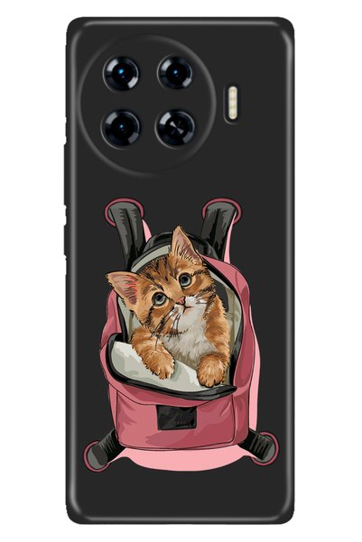 TECNO Spark 20 Pro Plus 6.78Inc Case Colorful Silicone Printed Tpu Cat on Hol...
