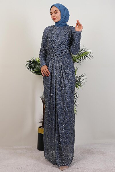 GİYZAMİLA Φόρεμα καπνού Hijab Indigo