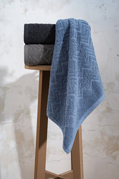 TICOTTO طقم فوط زيزيكاك 50×90 سم قطن 100% - 3 قطع، امتصاص عالي، ناعم للغاية