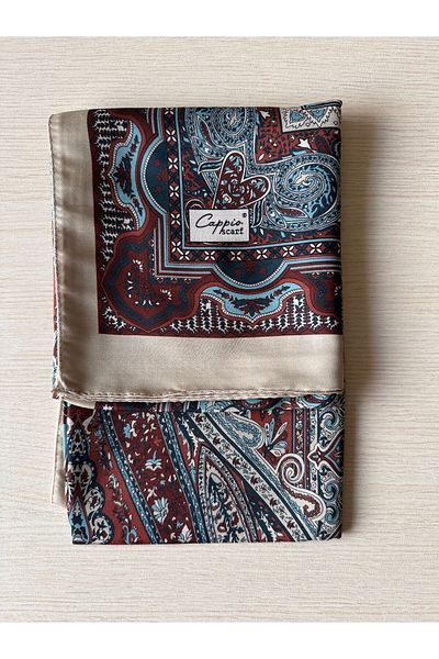 CAPPİO Scarf Silk Look Ethnic Breeze Shawl