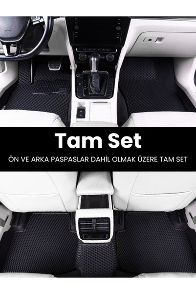 Figapp DACİA SANDERO STEPWAY (2012-2020) Uyumlu EVA Paspas Tam Set–Araca Özel,Su Geçirmez,Kolay Montaj