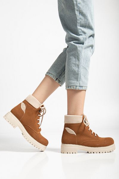MİSS ZÜLÜF Women's Casual Fleece Lining Winter Height Keep Warm Non-Slip Thermolastic Sole Long Omrlu Material Boots