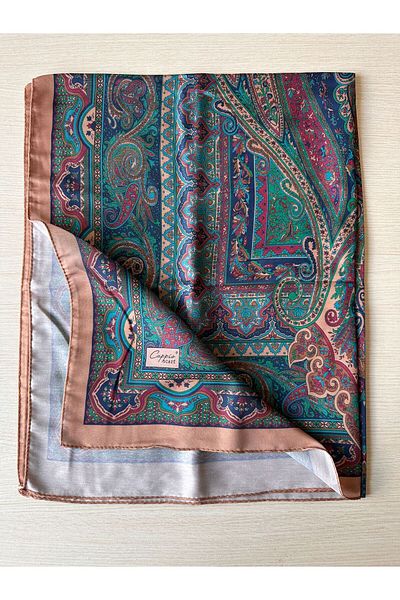 CAPPİO Scarf Silk Look Ethnic Breeze Shawl